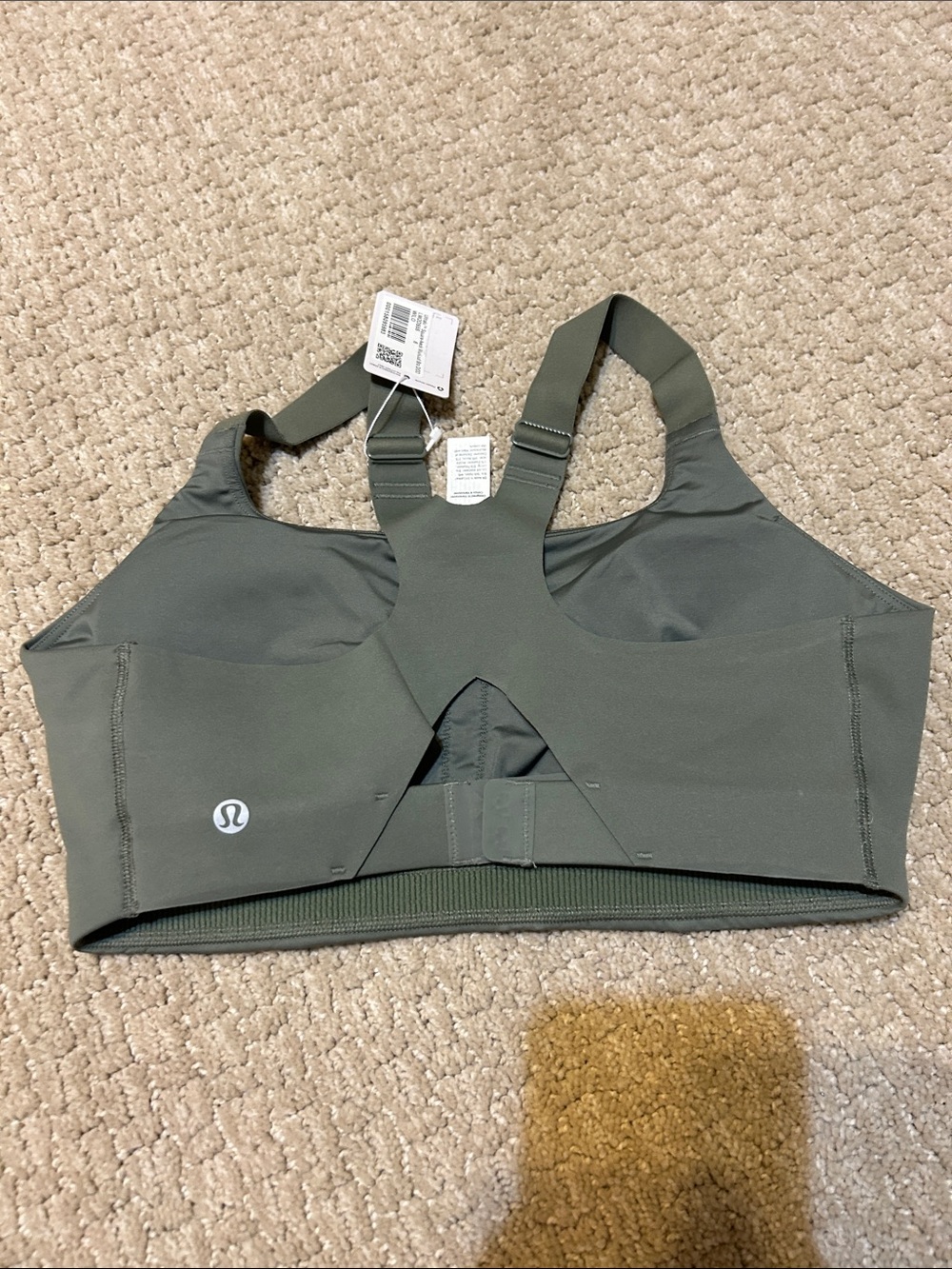 Lululemon Ultralu Square-Neck Workout Bra D/DD 8 NWT - Picture 2 of 3